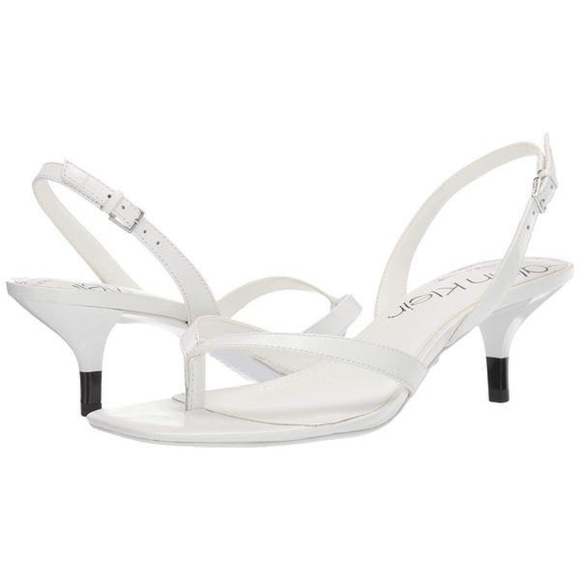 Calvin Klein Shoes Calvin Klein Monty Thong Kitten Heel Sandals